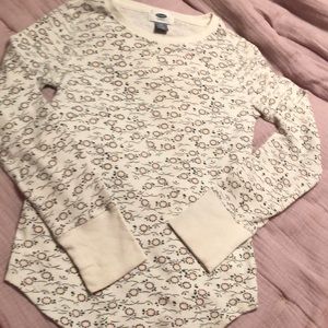 Girls Thermal Longsleeve Shirt - Size L (10-12)
